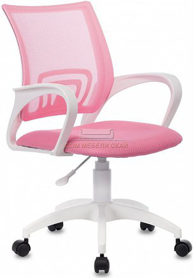 Кресло TopChairs ST-BASIC-W, розовый TW-06A TW-13A сетка/ткань/пластик белый