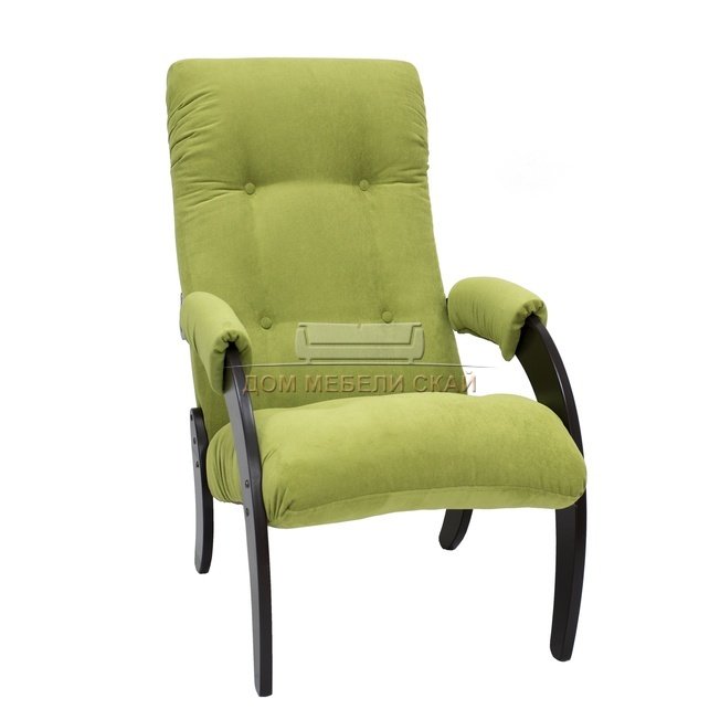 Кресло для отдыха Модель 61, венге/verona apple green