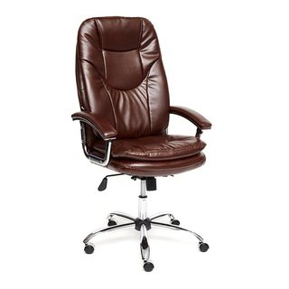 Кресло офисное Софт люкс Softy lux, коричневая экокожа