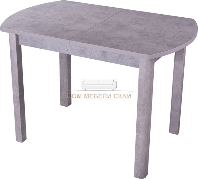 Стол обеденный раскладной Джаз ПО-1, СБ/СБ 04 СБ/серый бетон