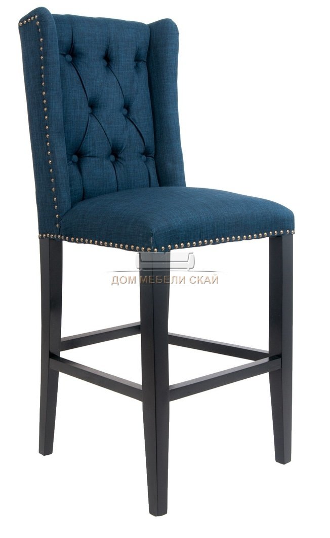 Барный стул Skipton, blue рогожка синего цвета