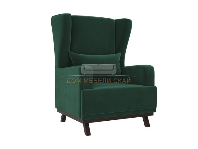 Кресло Джон, зеленое/велюр
