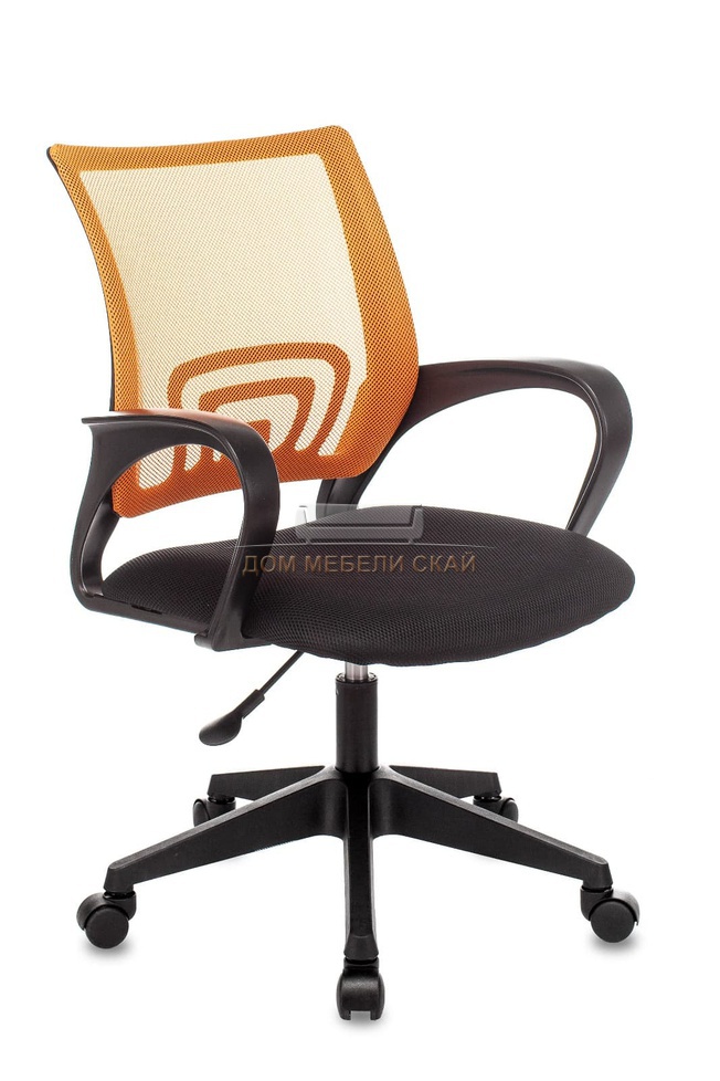 Кресло оператора Topchairs ST-Basic, оранжевый TW-38-3/сиденье черный TW-11/сетка/ткань