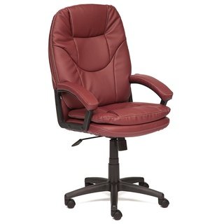 Кресло офисное Комфорт Comfort LT, бордовая экокожа