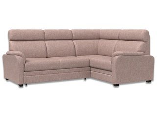 Угловой диван-кровать Омега 3-1, карамельный/рогожка