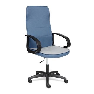 Кресло офисное Вокер Woker, синяя/серая рогожка