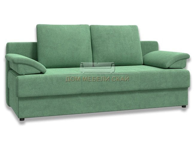 Диван-кровать Лира 1400, зеленый велюр