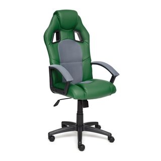 Кресло офисное Драйвер Driver, зеленая экокожа/серая сетка
