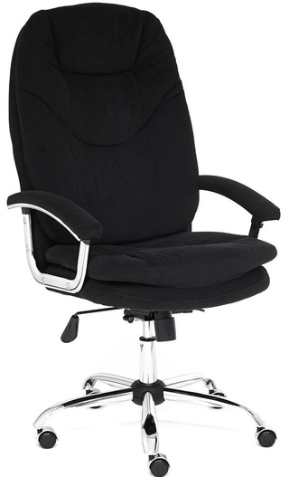 Офисное кресло Softy Lux, черный велюр