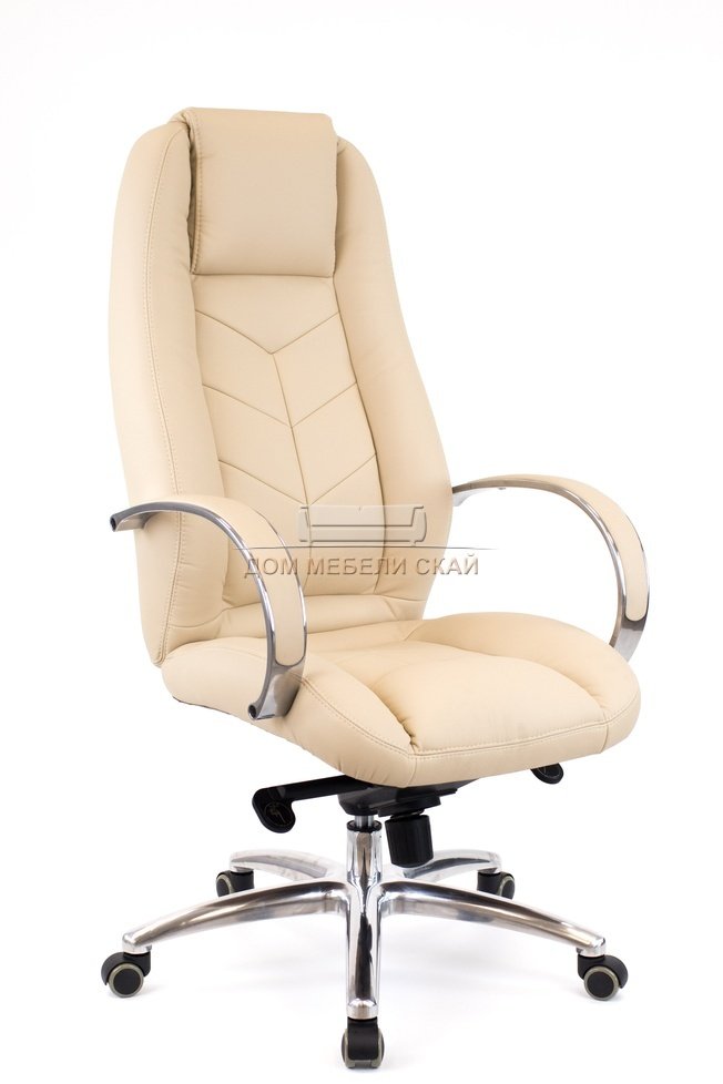 Кресло офисное Drift Full AL M, кожа бежевая