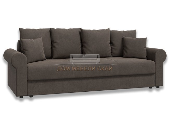 Диван-кровать Лира люкс БНП 1600, серо-коричневый велюр