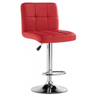 Барный стул Paskal, экокожа красного цвета