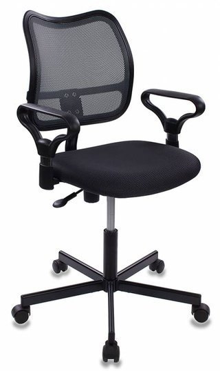 Кресло офисное CH-799M, серая ткань/сетка