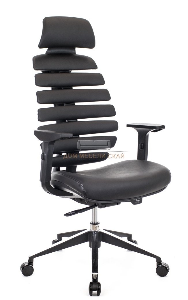 Кресло офисное Ergo Black, кожа черная