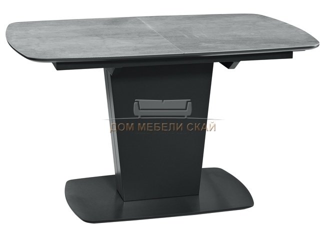 Стол обеденный раздвижной COOPER 150, антрацит/бетон