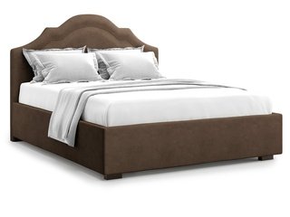 Кровать двуспальная 180x200 Madzore с подъемным механизмом, шоколадный велюр velutto 23