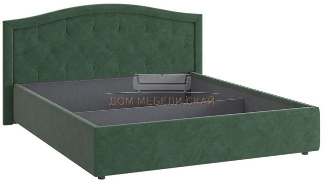Каркас кровати 160x200 Верона 2, малахитовый велюр