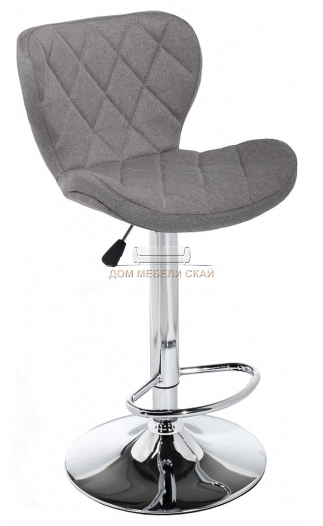 Барный стул Porch, grey fabric рогожка серого цвета
