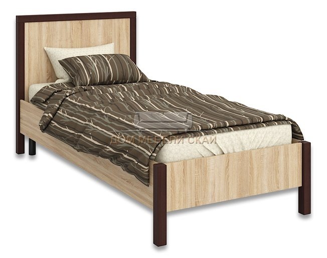 Кровать односпальная Bauhaus 900, дуб сонома