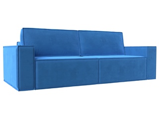 Диван-кровать Куба, велюр голубой