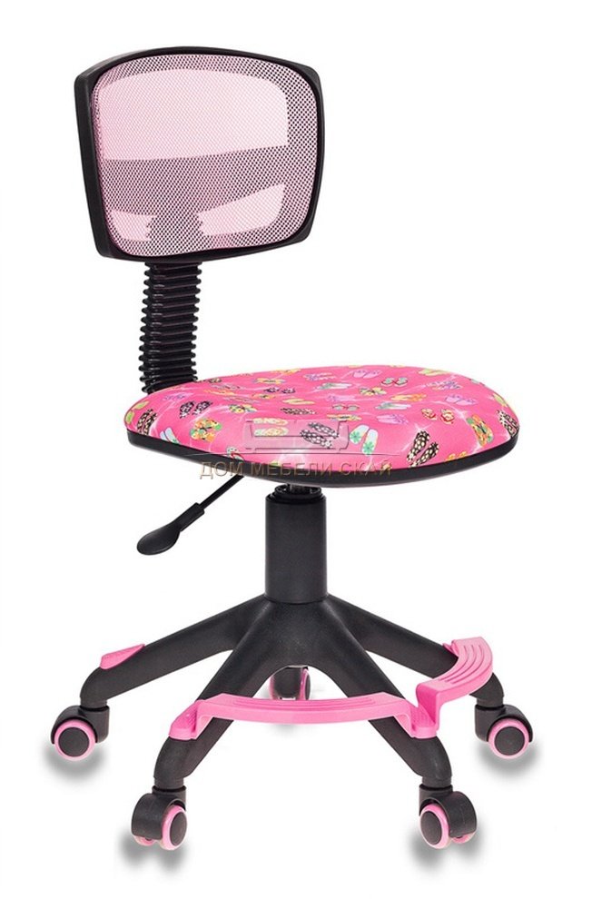 Кресло детское CH-299-F, розовая ткань/сетка