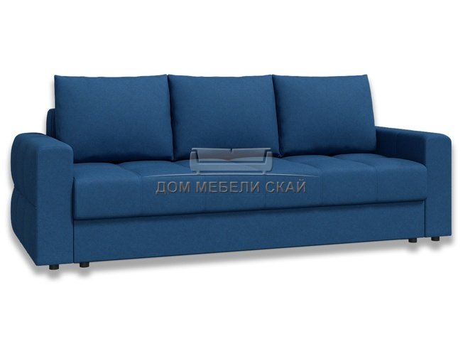 Диван-кровать Лира комфорт БНП 1600, синяя рогожка