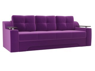 Диван-кровать Сенатор, фиолетовый/микровельвет