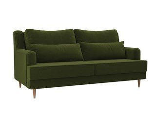 Диван-кровать Джерси, зеленый/микровельвет