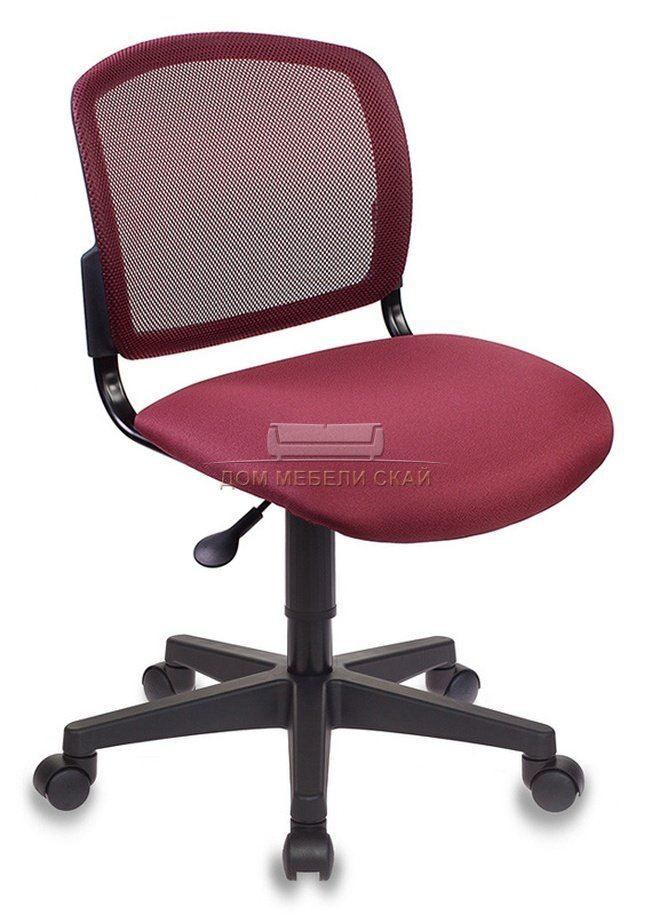 Кресло офисное CH-296, бордовая ткань