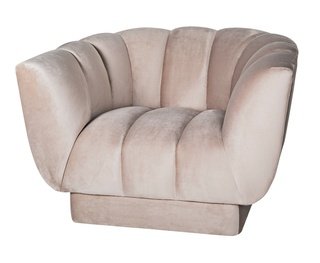 Кресло Fabio велюровое бежево-серое FABIO-1-2K-БЕЖ/СЕР-Bel03