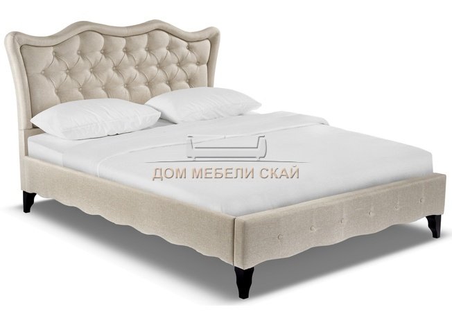 Кровать двуспальная Madlen 160х200, light beige