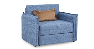 Кресло-кровать Виола 85, велюр тёмно-синий ТД 235