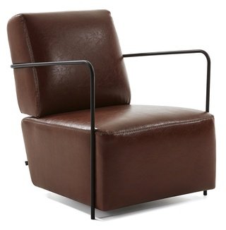Кресло Gamer, кожа коричневая