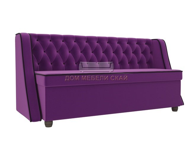 Кухонный диван Лофт, фиолетовый/микровельвет