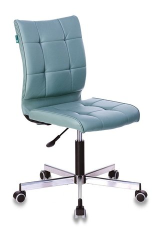 Кресло офисное CH-330M, серо-голубая экокожа