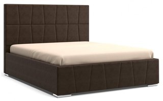 Кровать Пассаж 1800 с подъемным механизмом, коричневый велюр