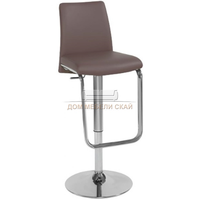 Барный стул NINA/SG, экокожа коричневого цвета