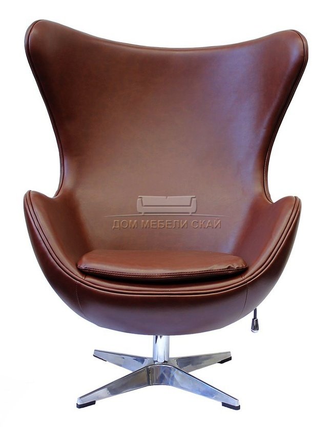 Кресло EGG CHAIR, коричневый/матовый
