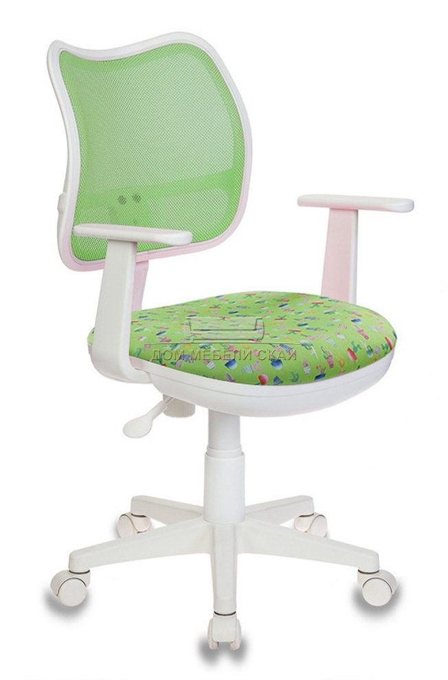 Кресло детское CH-W797, зеленая ткань/сетка