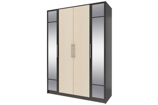 Шкаф 4-дверный с зеркалом Элиза СТЛ.138.10, венге/дуб молочный