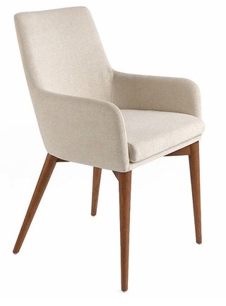 Стул-кресло DC627-ARM, рогожка бежевого цвета