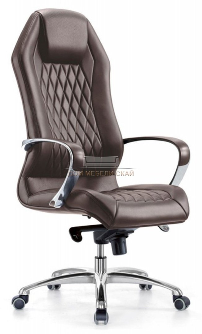 Кресло руководителя AURA, коричневая натуральная кожа