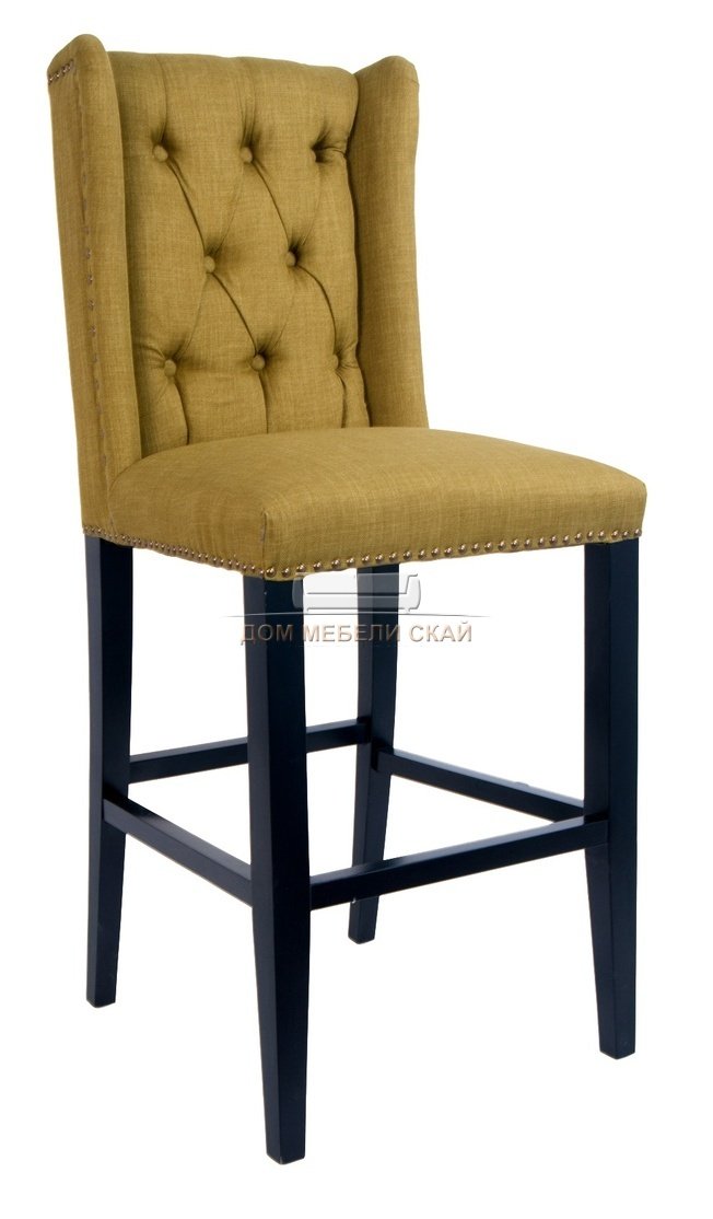 Барный стул Skipton, green рогожка зеленого цвета
