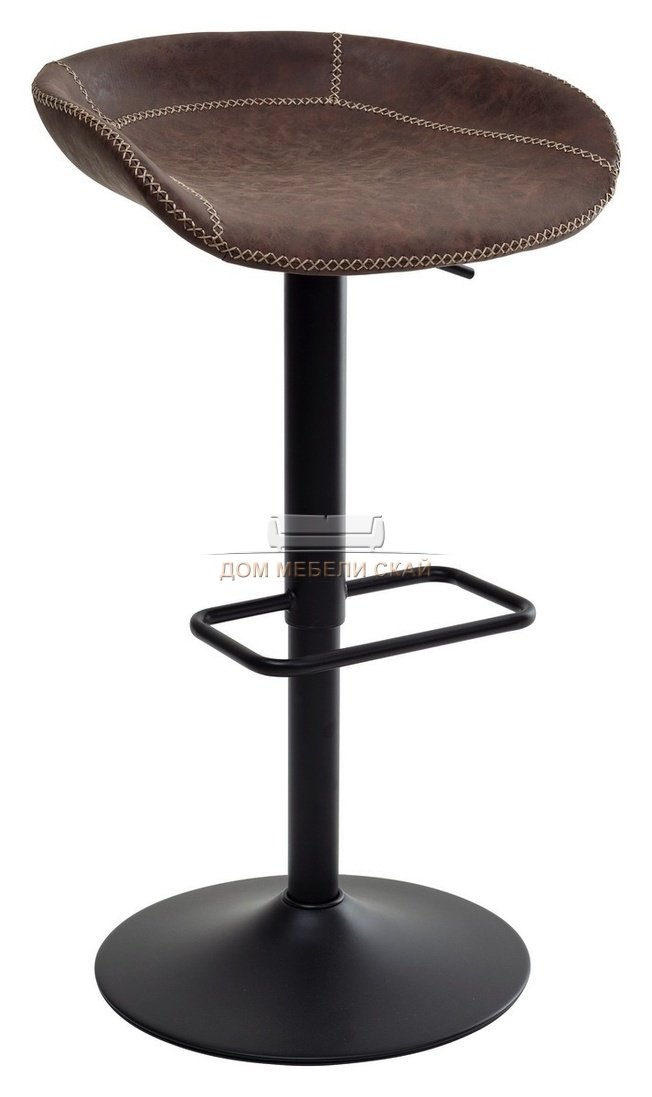 Барный стул ACAPULCO, экокожа коричневого цвета