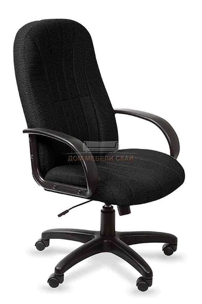 Кресло руководителя T-898, черная ткань