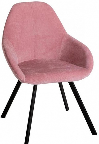 Стул-кресло Kent, микровельвет розового цвета/арки