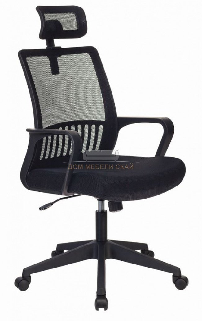 Кресло офисное MC-201-H, черная ткань/сетка