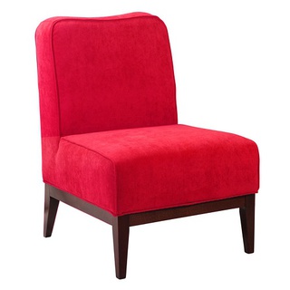 Кресло Giron, красный велюр