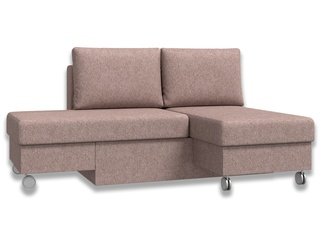 Угловой диван-кровать Лира трансформер, карамельный/рогожка