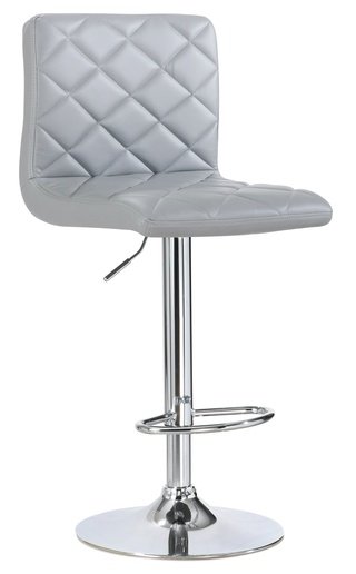Стул барный BCR-704, экокожа серого цвета